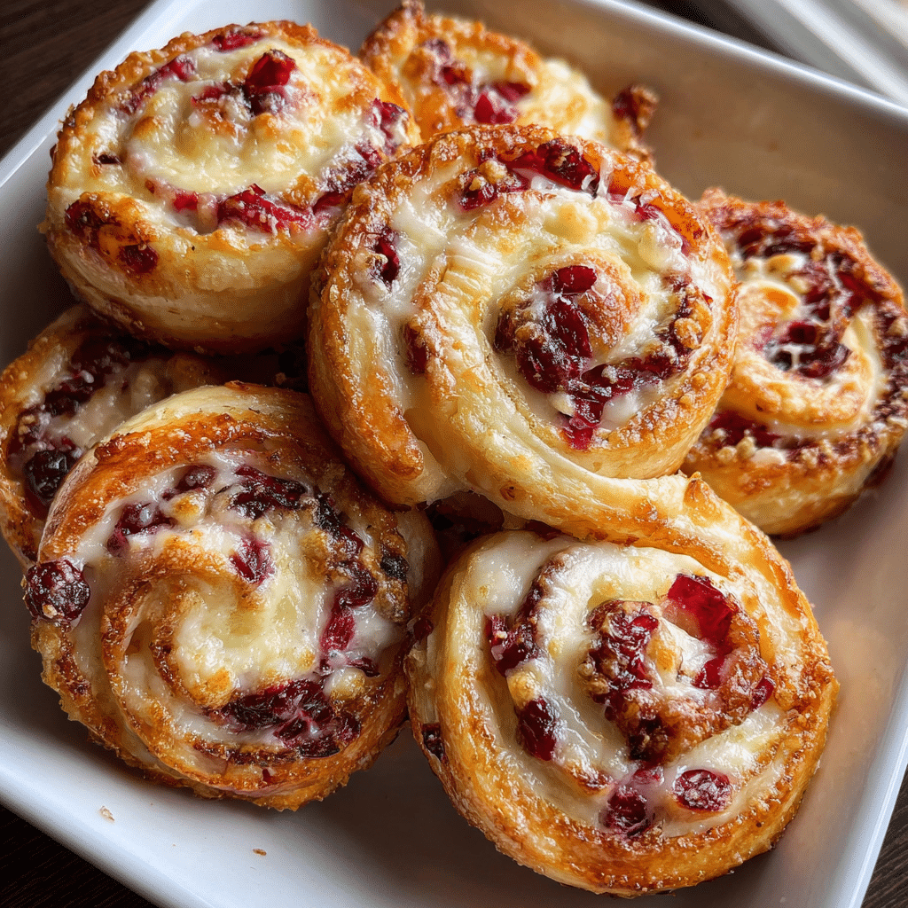 Cranberry Cream Cheese Pinwheels