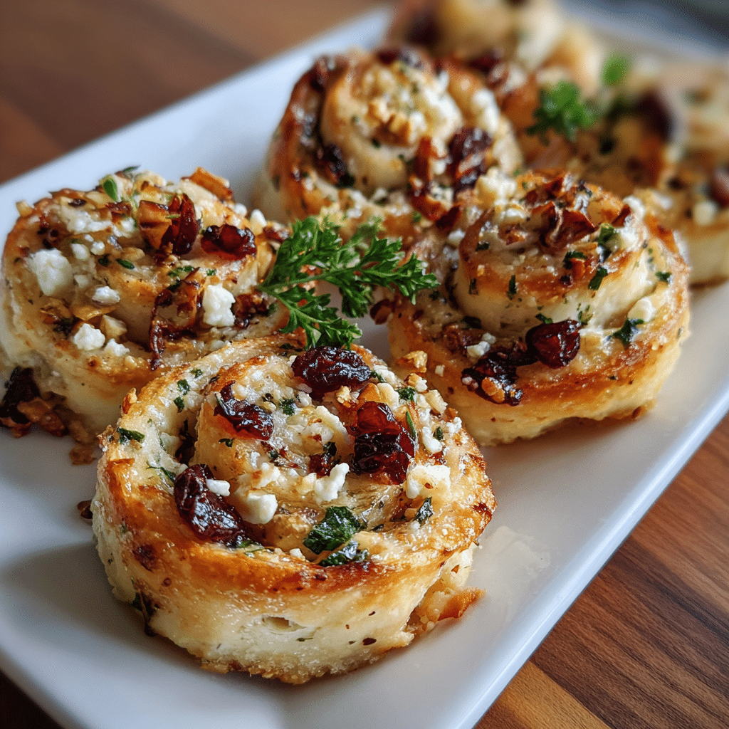 Cranberry Feta Pinwheels
