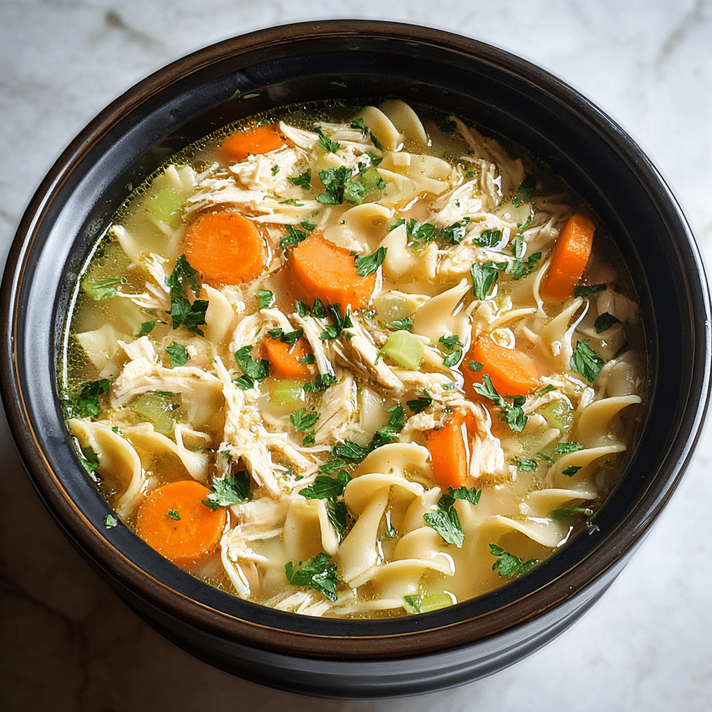 Crockpot Chicken Noodle Soup