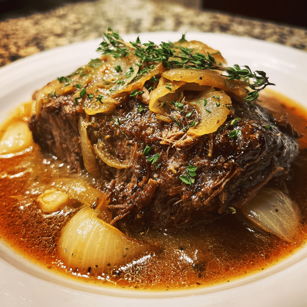 Crockpot French Onion Pot Roast