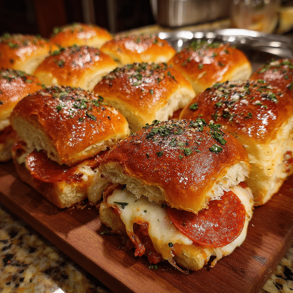 Pepperoni Pizza Sliders