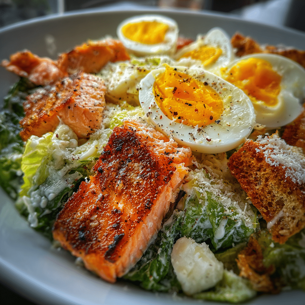 Salmon Caesar Salad