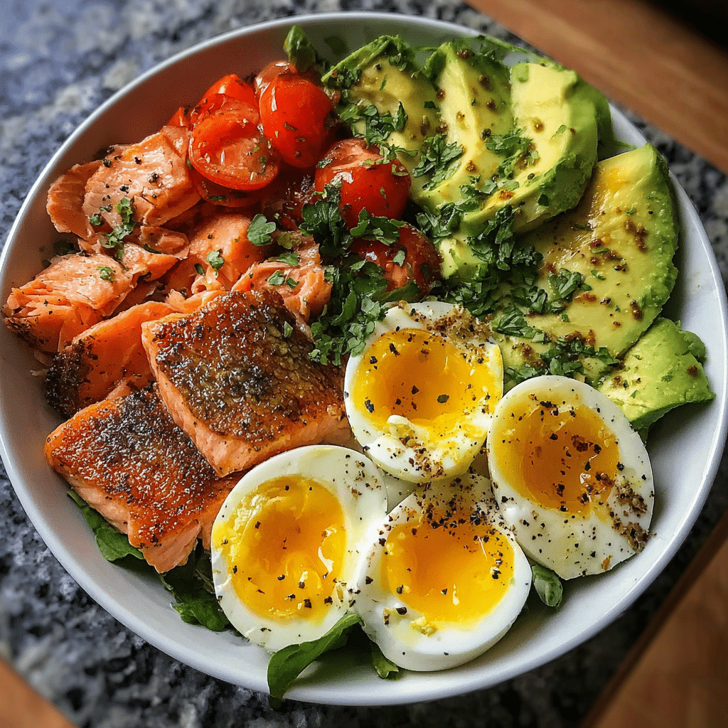Salmon, Egg & Avocado Power Bowl