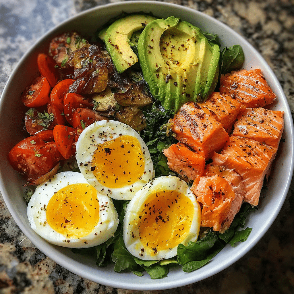 Salmon, Egg & Avocado Power Bowl