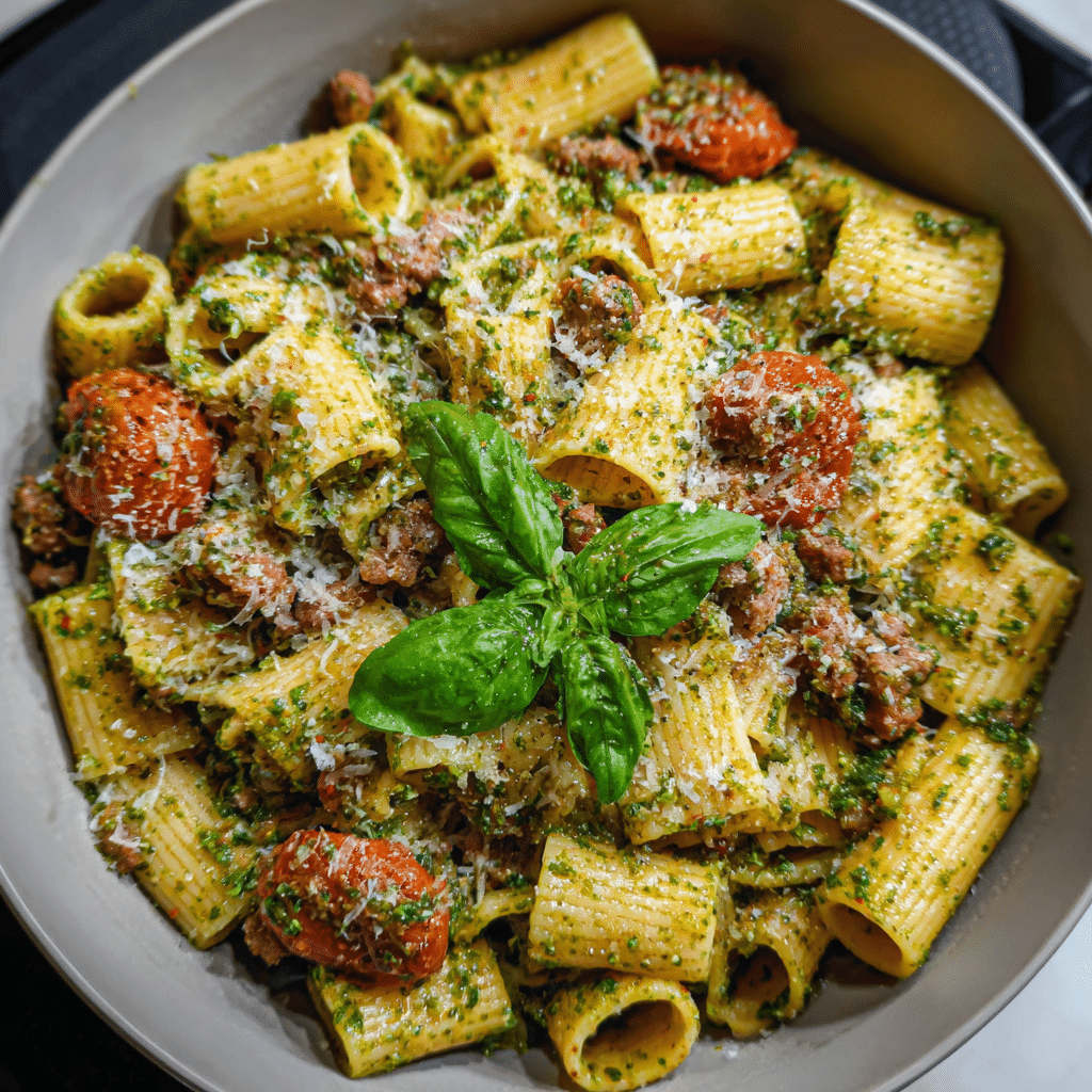 Sausage Pesto Pasta