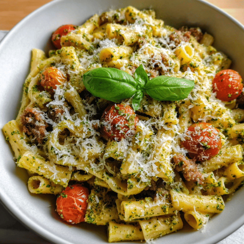 Sausage Pesto Pasta