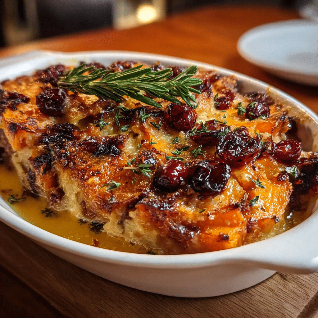 Sweet Potato & Cranberry Gratin