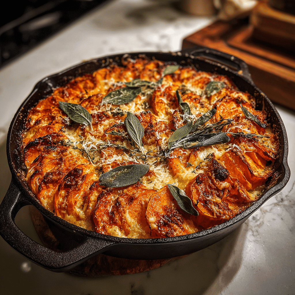 Sweet Potato Gratin with Sage