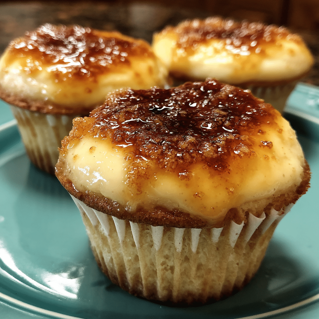 Vanilla Bean Crème Brûlée Cupcakes