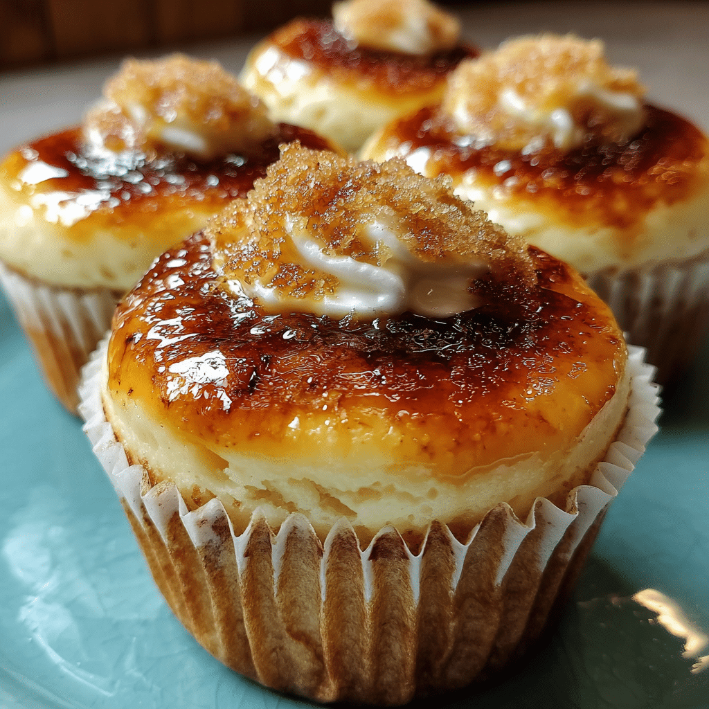Vanilla Bean Crème Brûlée Cupcakes