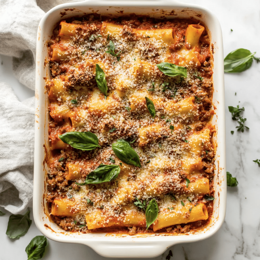 Italian Sausage Baked Ziti