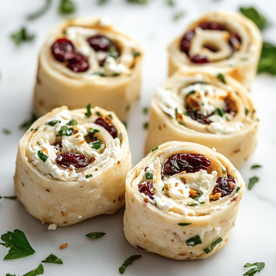Cranberry Feta Pinwheels