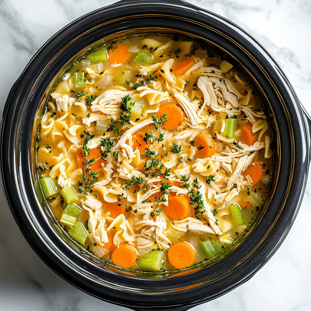 Crockpot Chicken Noodle Soup