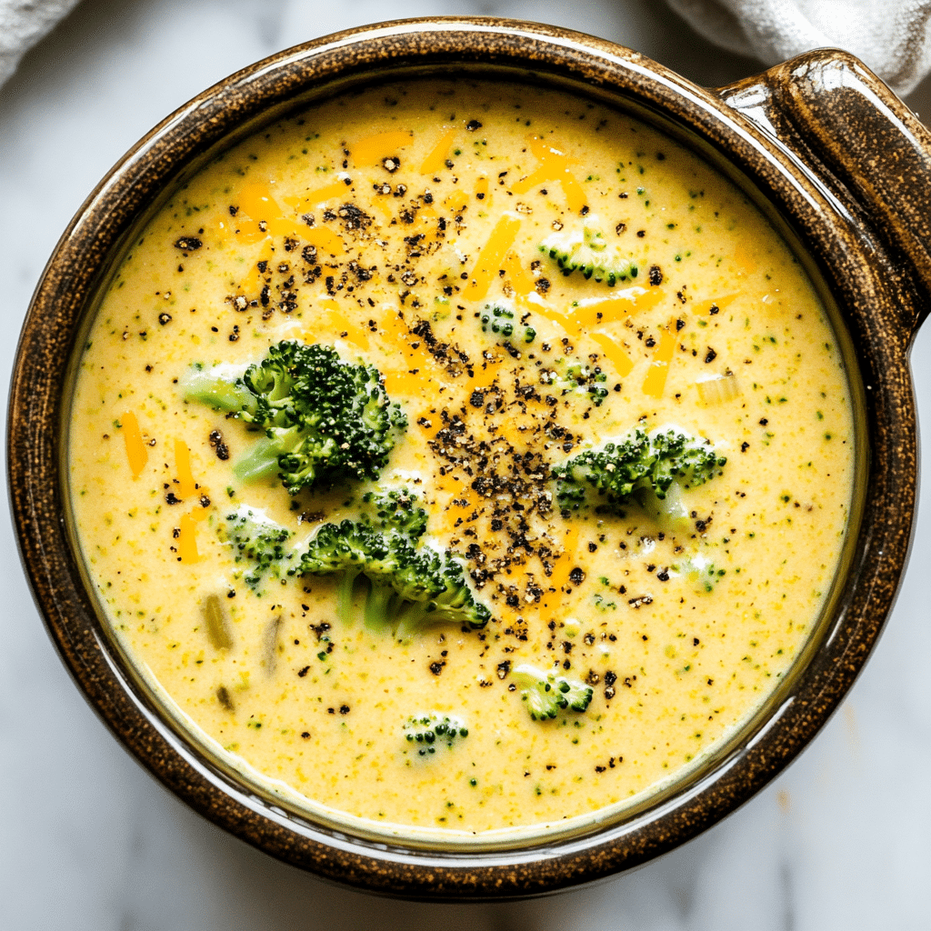 Crockpot Broccoli Cheese Soup