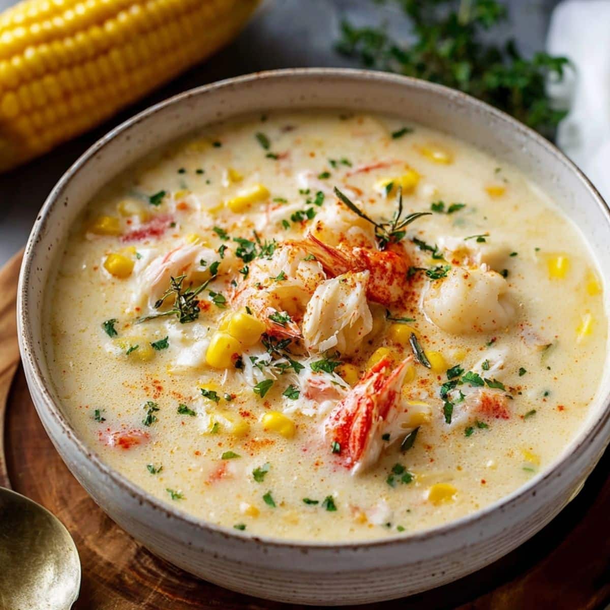 Bobby Flay's Crab & Corn Chowder Recipe