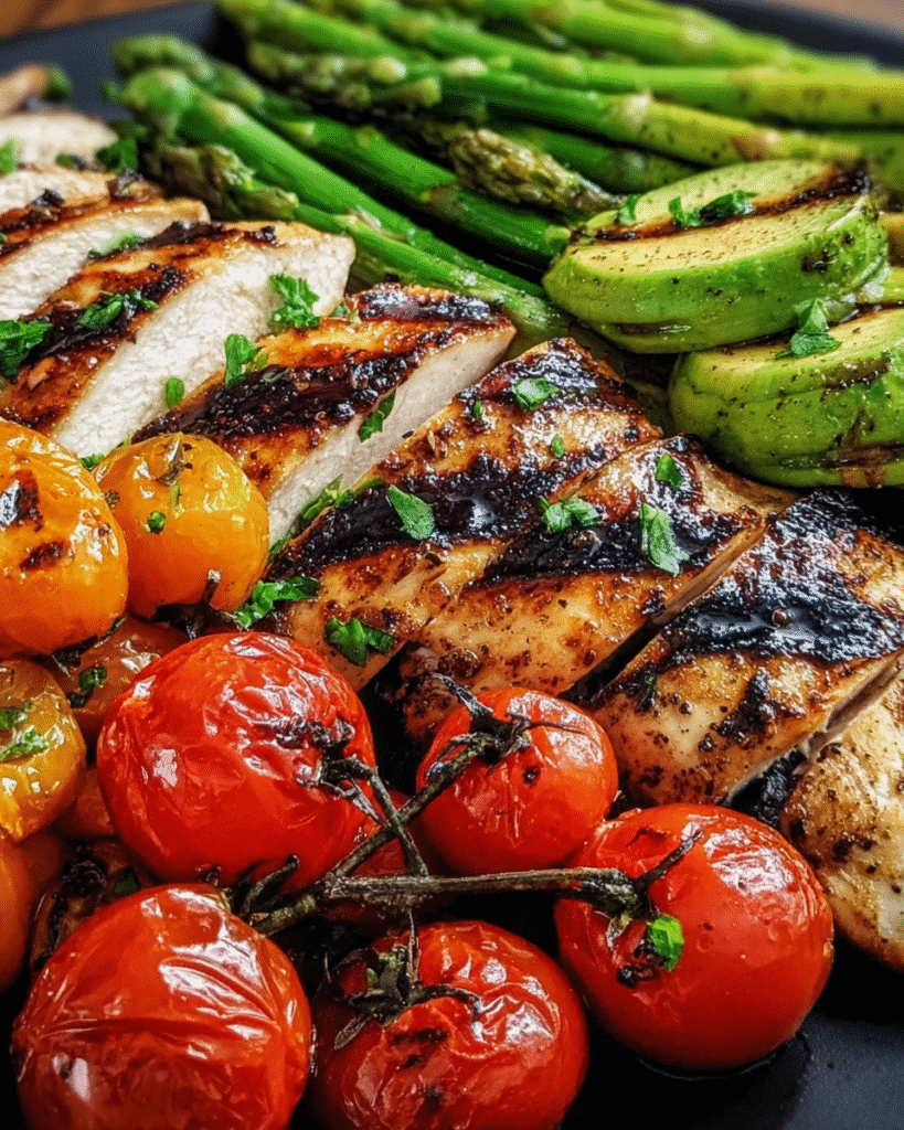 How to Make Grilled Chicken with Charred Cherry Tomatoes Perfectly