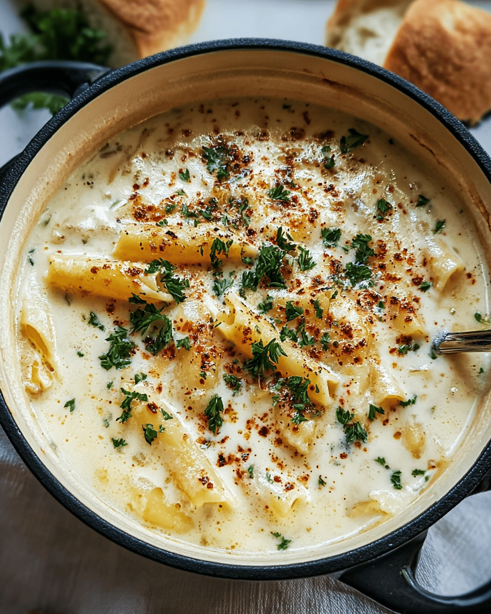 White Lasagna Soup: Creamy Comfort in Every Spoonful!