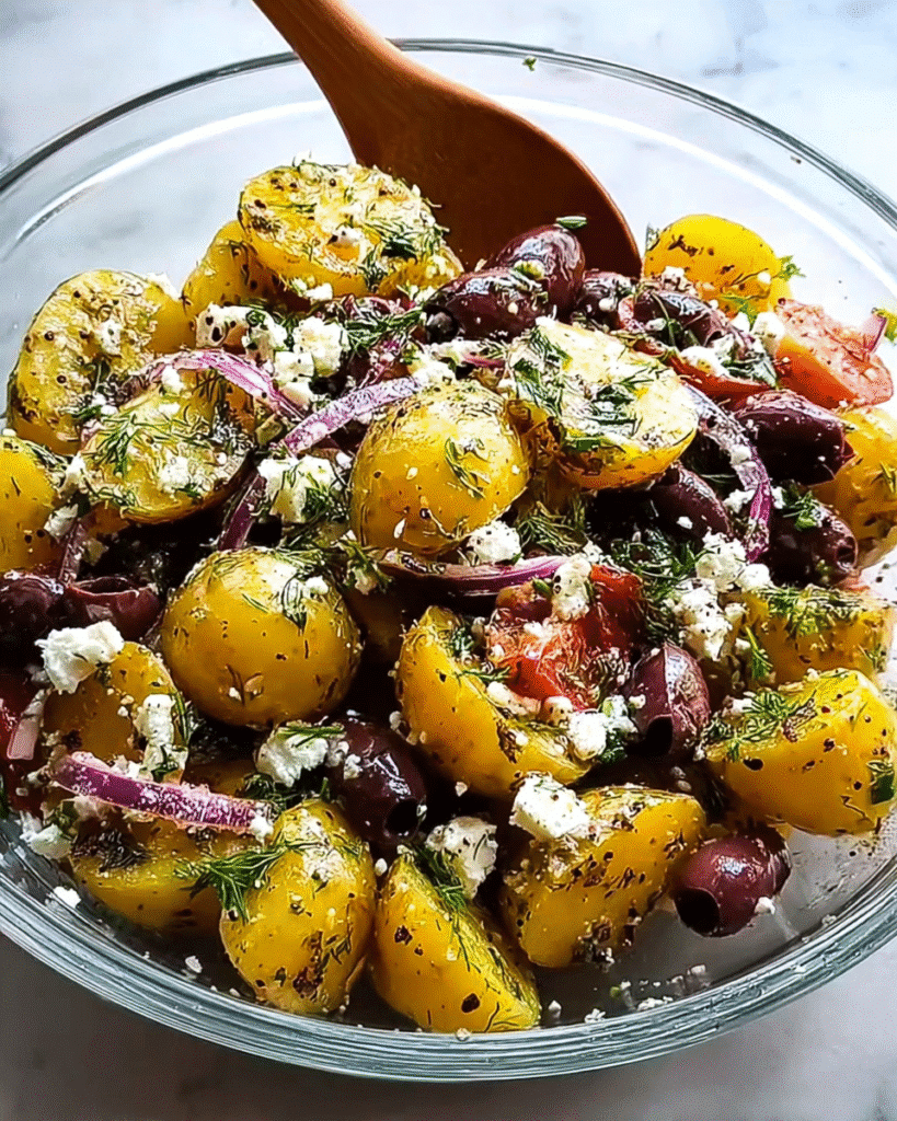 Olive Greek Potato Salad: Best Summer Picnic Recipe