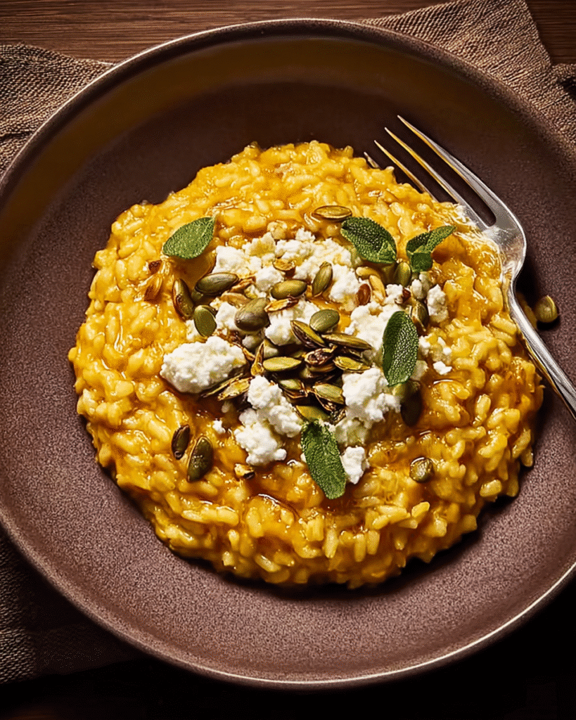 Pumpkin Risotto with Goat Cheese: Creamy Fall Comfort
