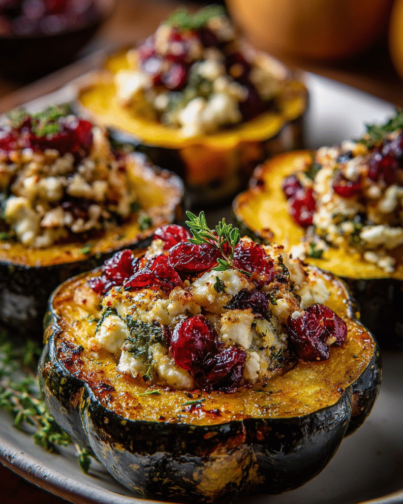 Cranberry Feta Stuffed Acorn Squash: A Flavor Explosion!