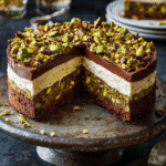 Layered Chocolate-Pistachio Cookie Cake: A Decadent Dessert Dream