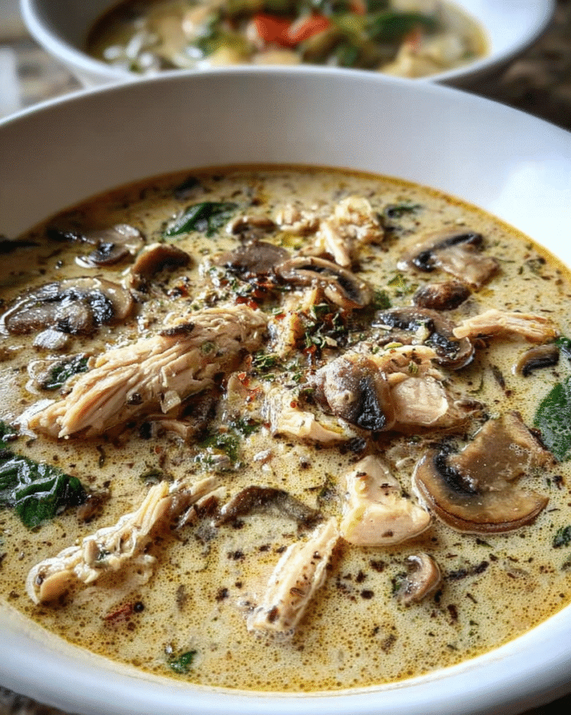 Creamy Chicken Mushroom Soup: Best Comfort Meal Ever