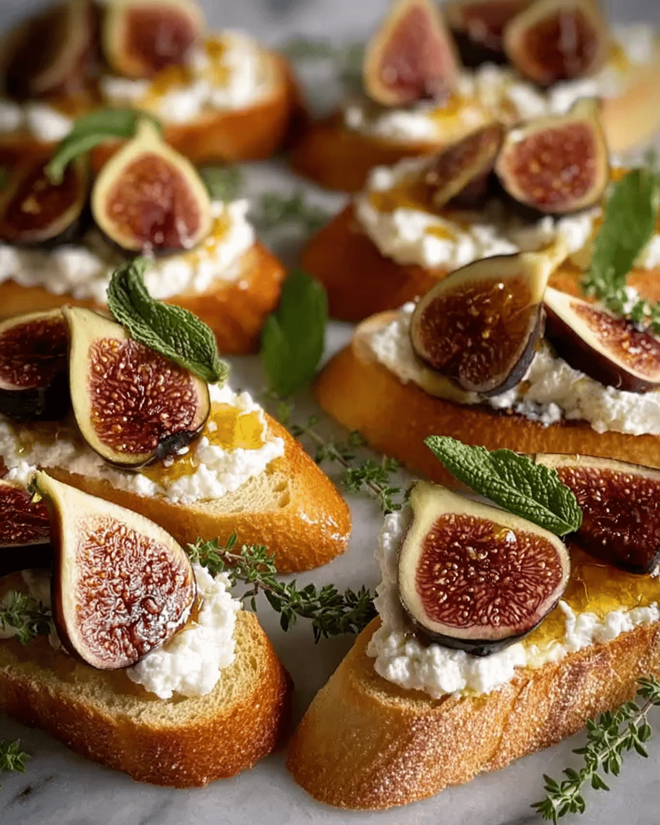 How Fig Honey Ricotta Crostini Will Transform Your Appetizers