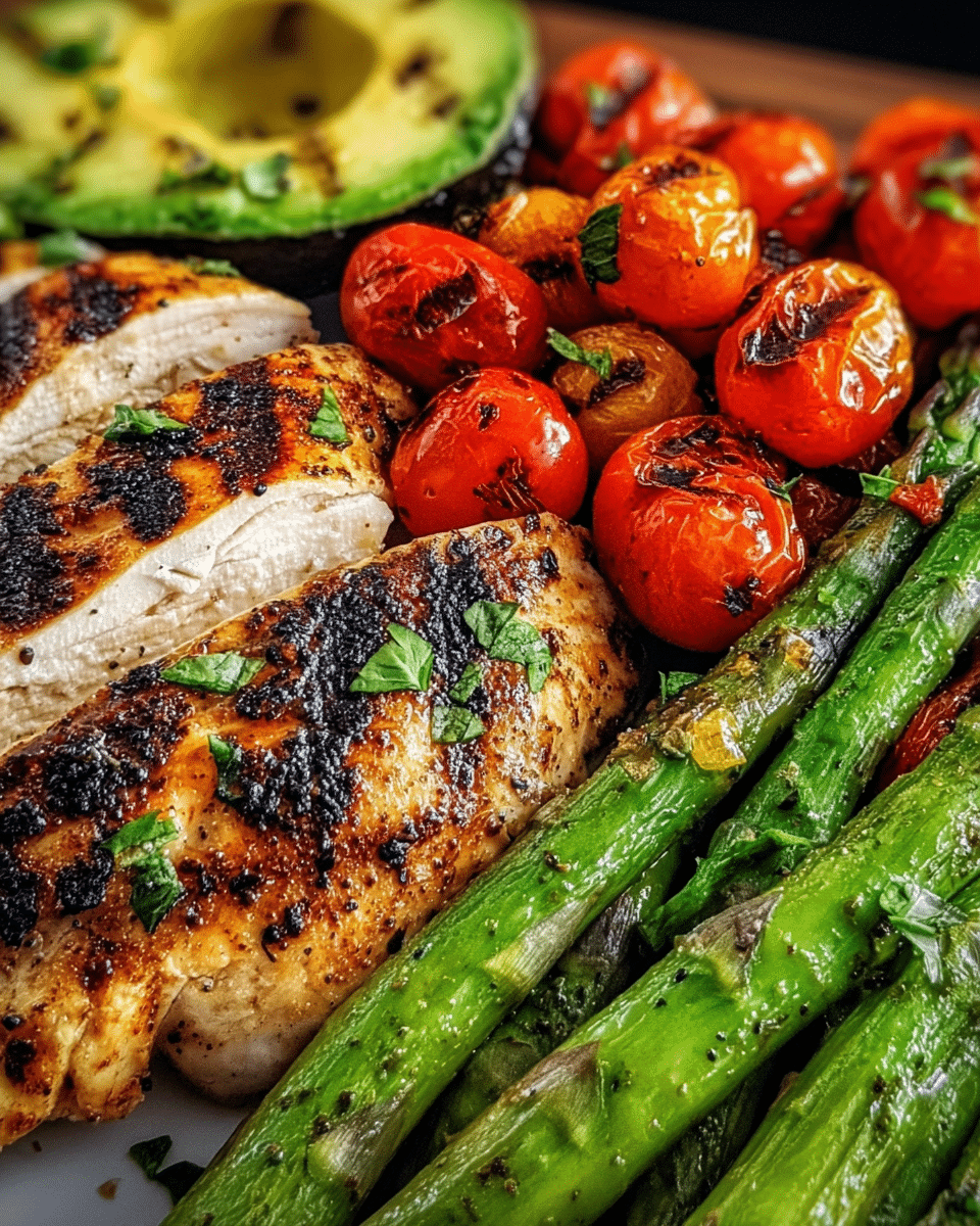 How to Make Grilled Chicken with Charred Cherry Tomatoes Perfectly