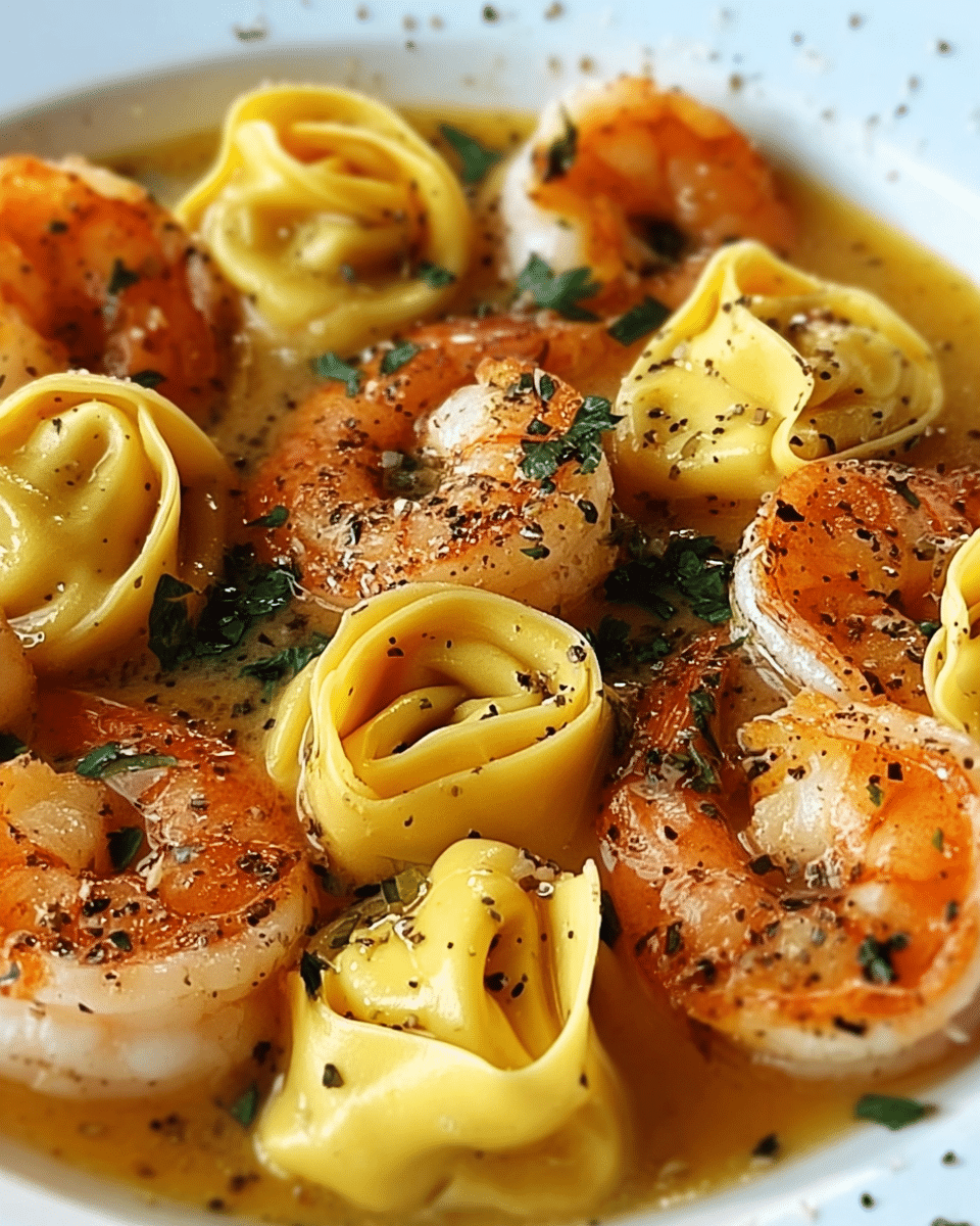 Shrimp Tortellini: Garlic Butter Sauce Magic in Minutes!