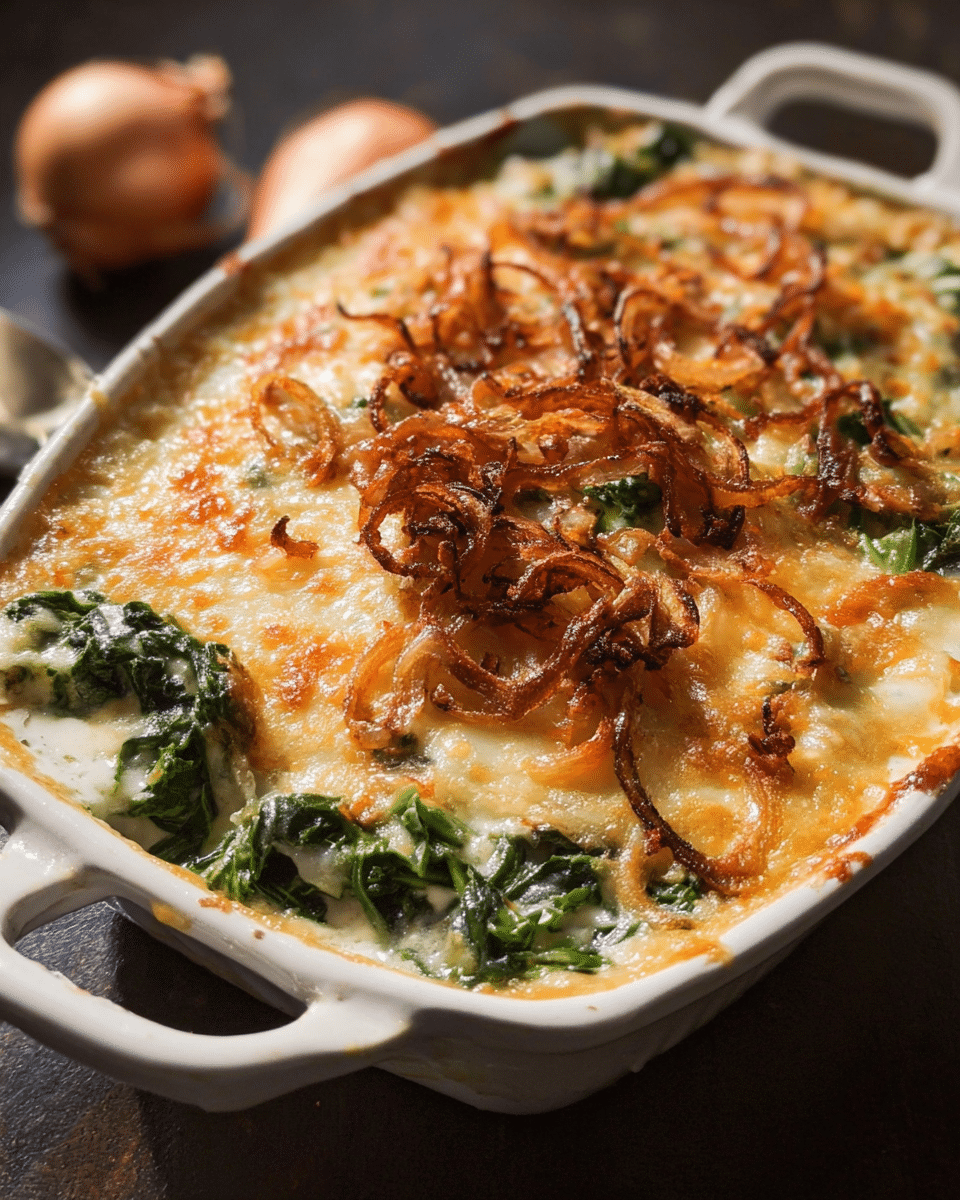 Creamed Greens Gratin: Cheesy Comfort Food Magic Awaits!
