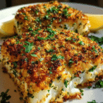 Garlic Parmesan Crusted Halibut: Quick & Crispy Dinner Magic