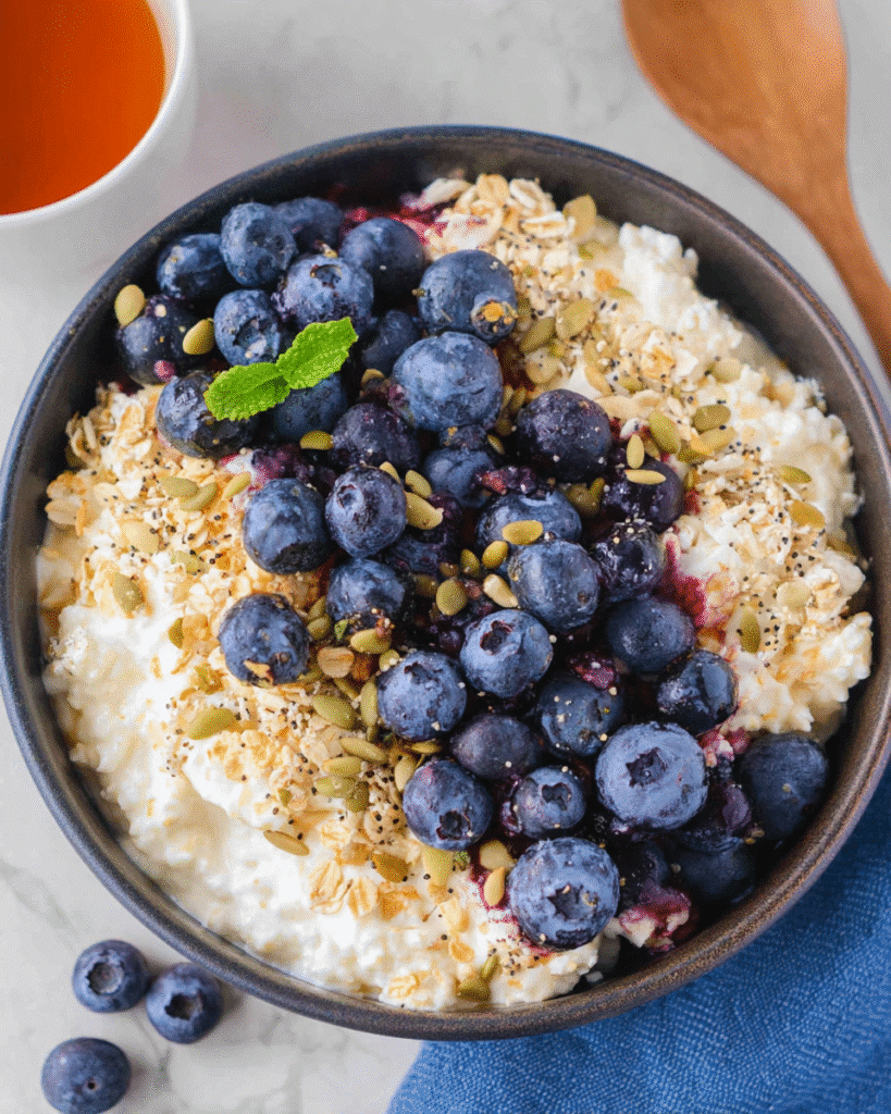 Best Blueberry & Muesli Cottage Cheese Bowl Recipe to Try Now