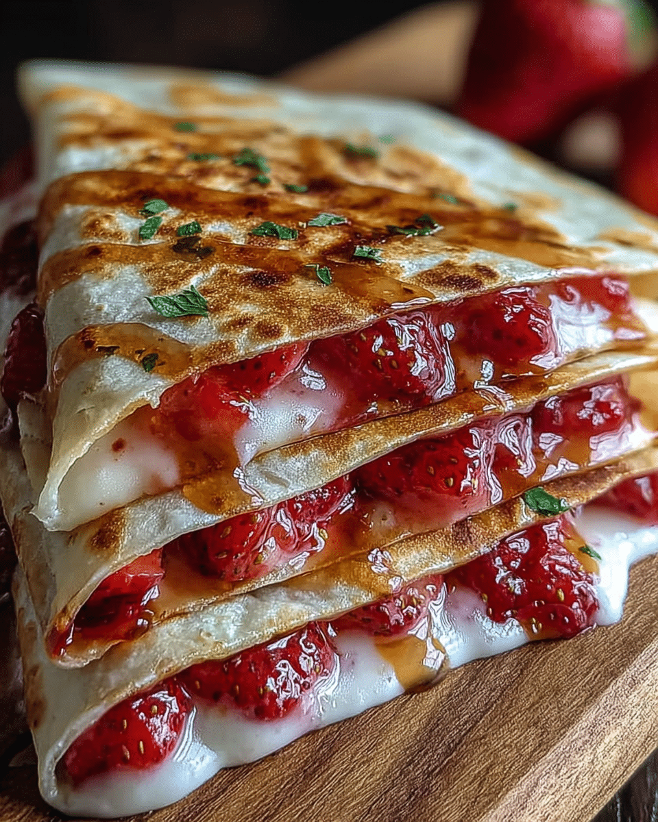 Strawberry Cheesecake Quesadillas: Sweet Dessert Magic Revealed!