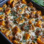 Autumn Butternut Squash Sausage Bake: Cozy Fall Comfort!