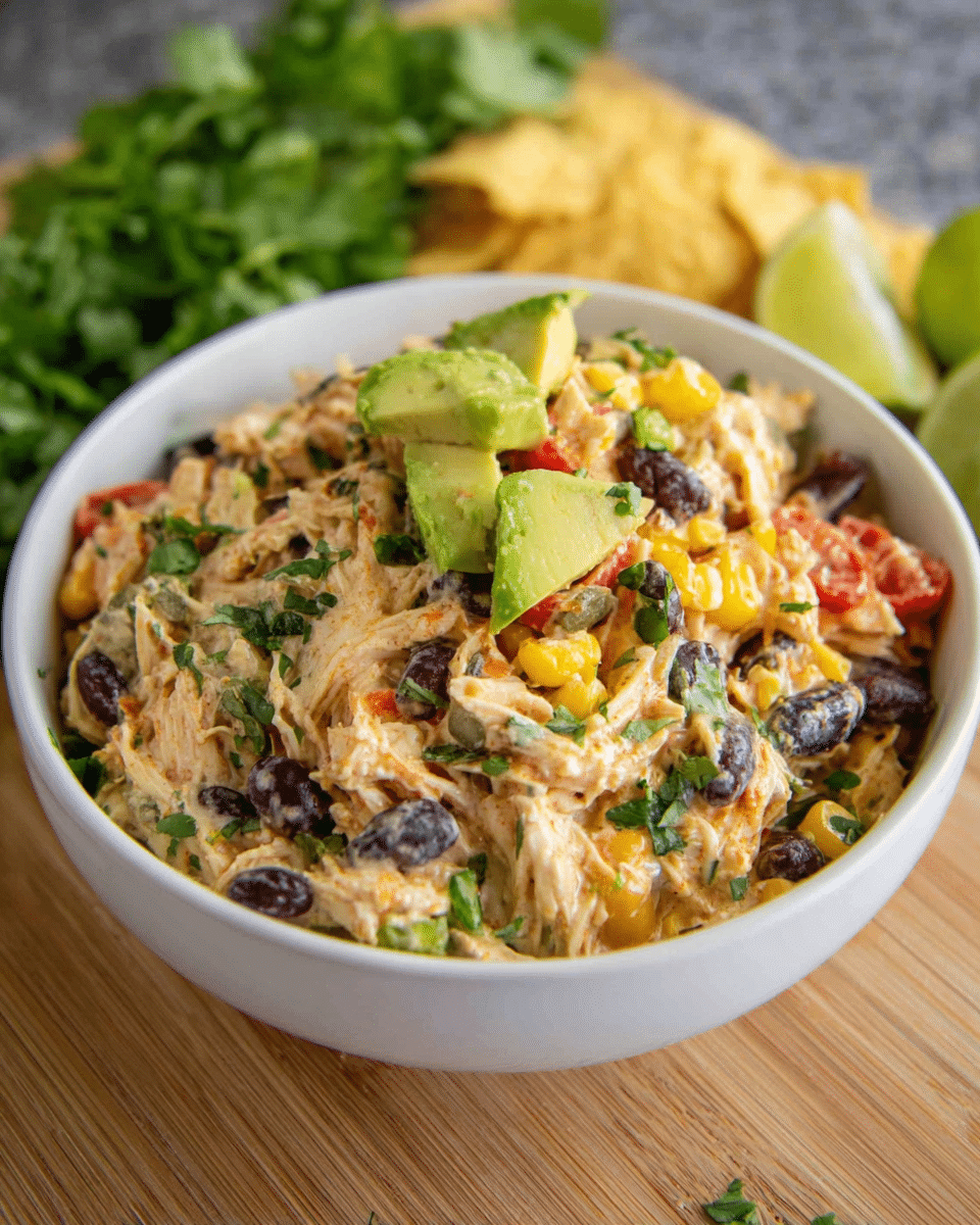 Southwest Shredded Chicken Salad Recipe: Quick & Zesty Meal!
