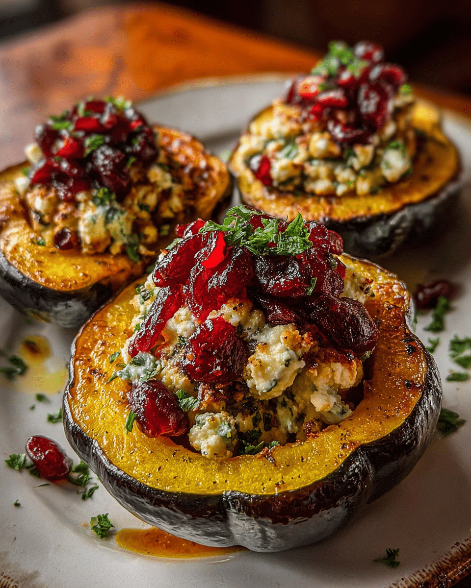Cranberry Feta Stuffed Acorn Squash: A Flavor Explosion!