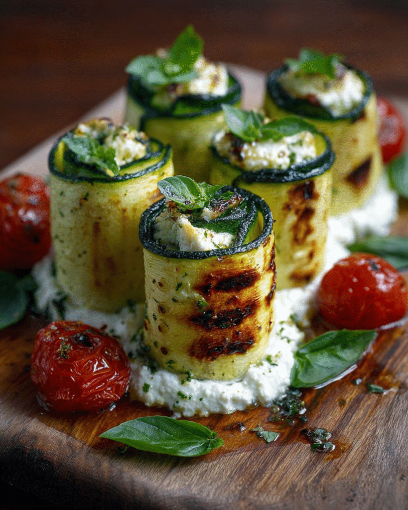 How to Make Irresistible Rollups de Courgettes with Zesty Ricotta