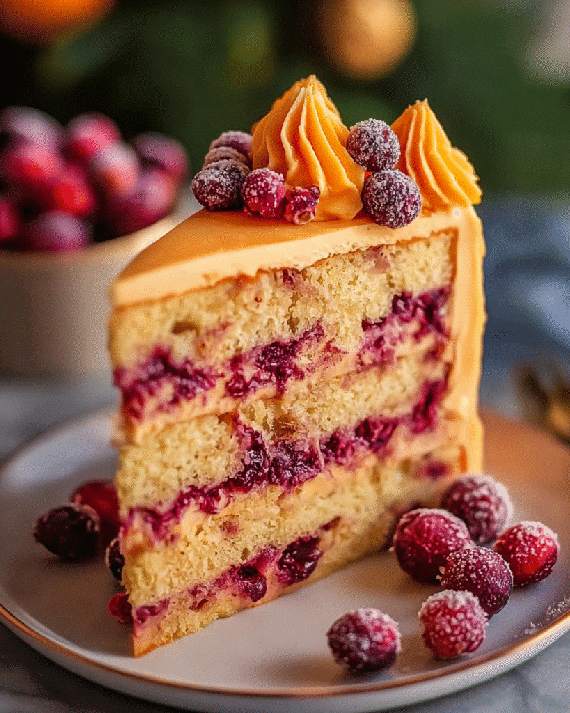 Cranberry Orange Layer Cake: Zesty Dessert Magic Awaits!