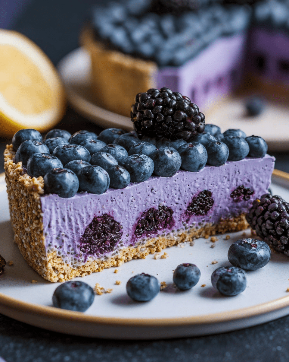 No-Bake Blueberry Chia Seed Pie: Easiest Dessert Ever!