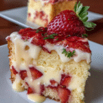 Best Strawberry Custard Delight Cake Recipe Youll Ever Taste