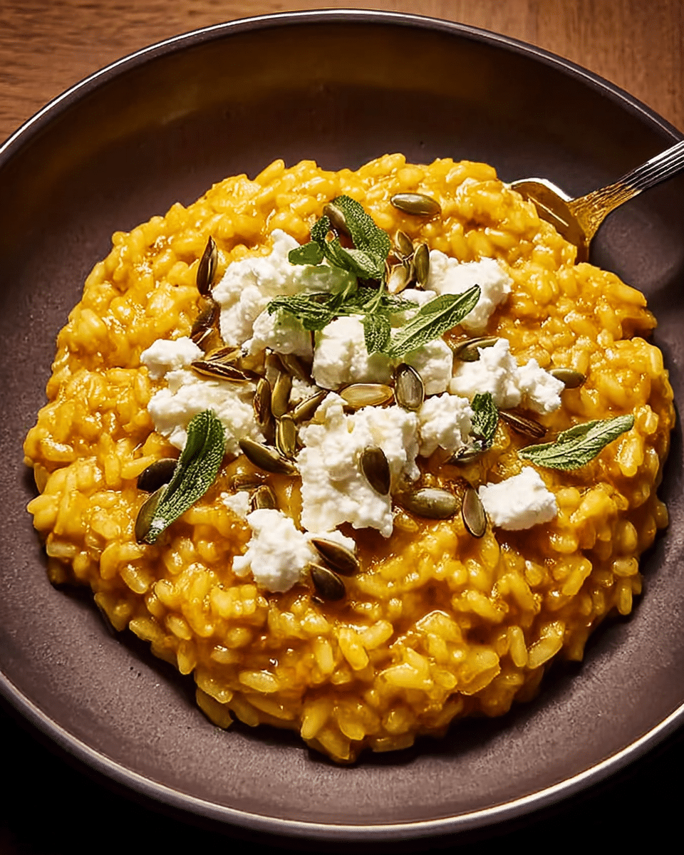 Pumpkin Risotto with Goat Cheese: Creamy Fall Comfort