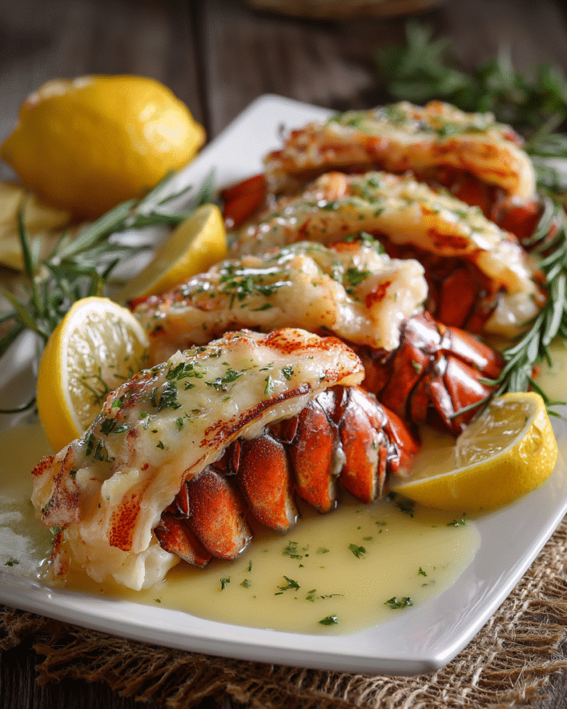 Lobster Tails with Garlic Herb Butter: Easy Gourmet Delight!