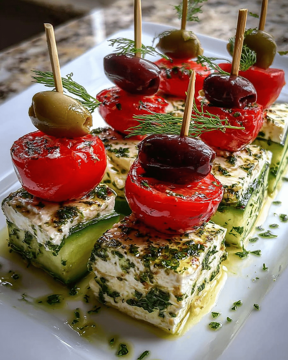 How Greek Cucumber Feta Skewers Will Rock Your Summer Party