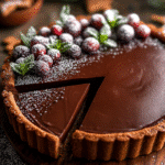 Gingerbread Cookie Chocolate Tart: Festive Dessert Magic!