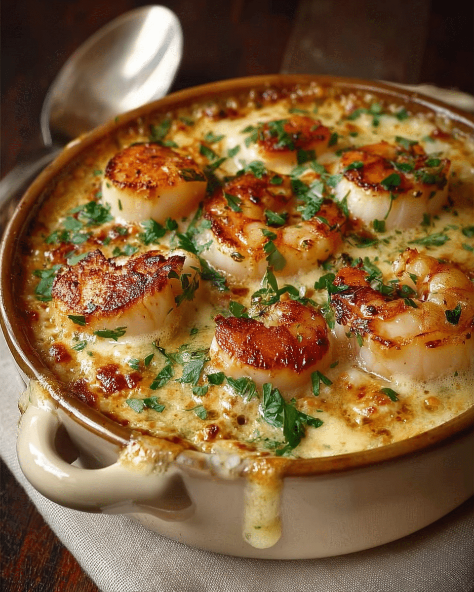 Gratin de Noix de Saint-Jacques et Crevettes: Wow Your Guests Tonight!