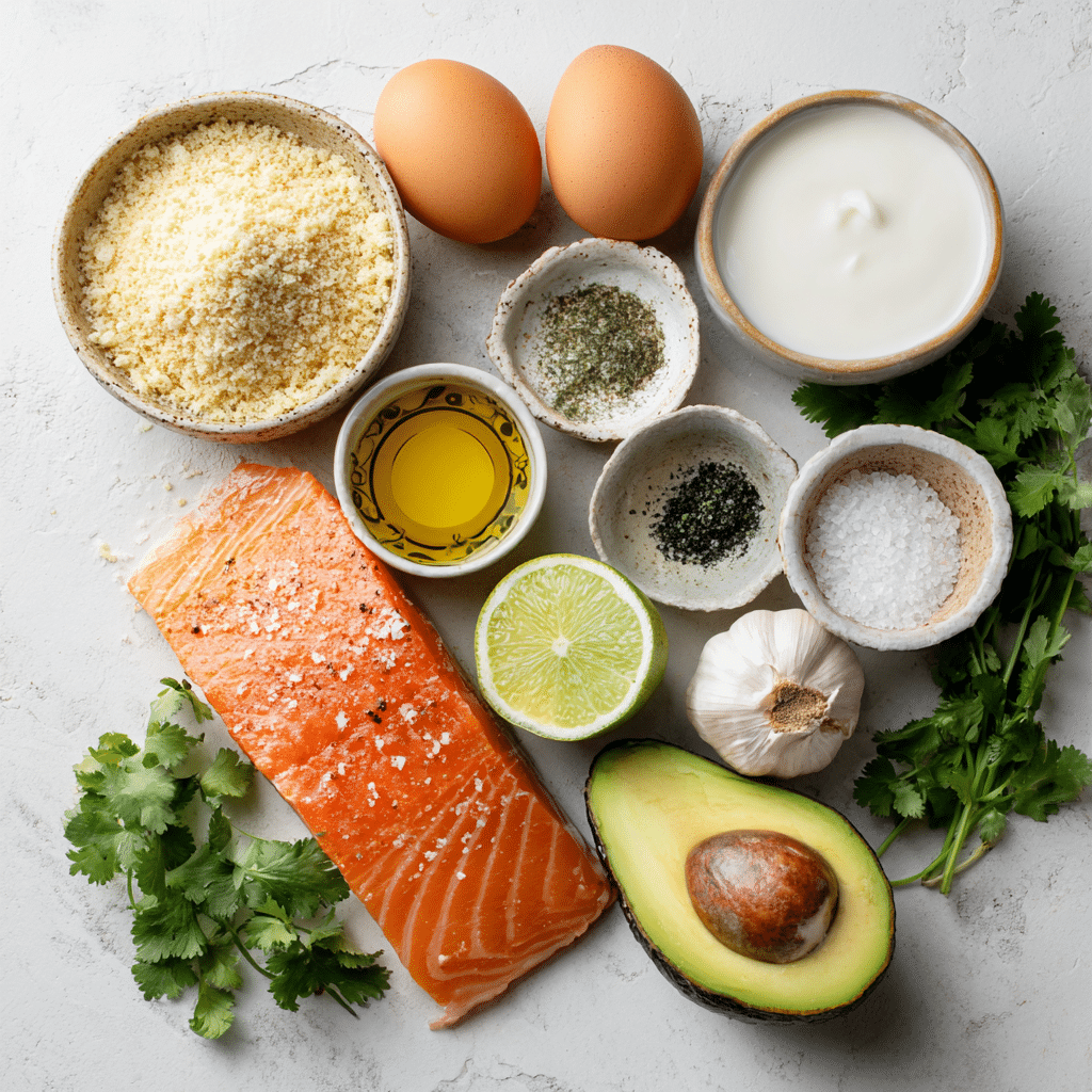 Baked Salmon Meatballs: A Creamy Avocado Sauce Delight