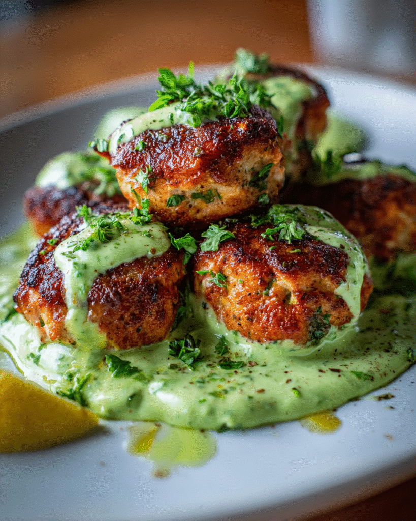 Baked Salmon Meatballs 