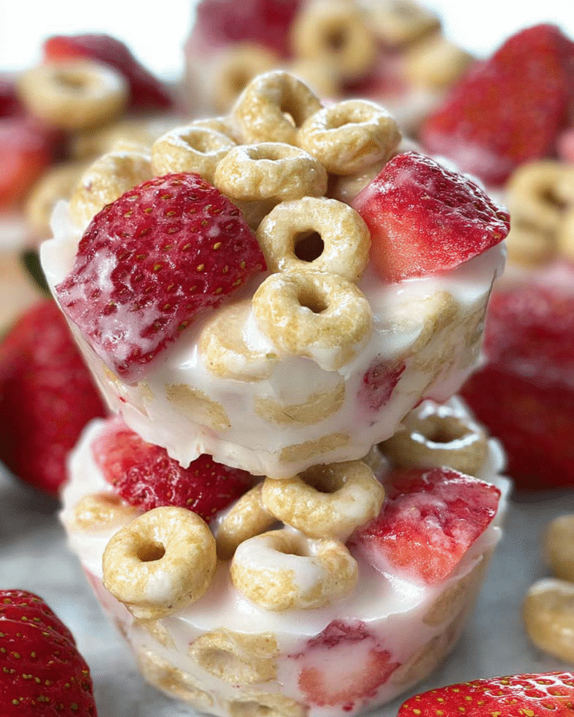 White Chocolate Strawberry Cheerios Cups: The Ultimate Sweet Snack!