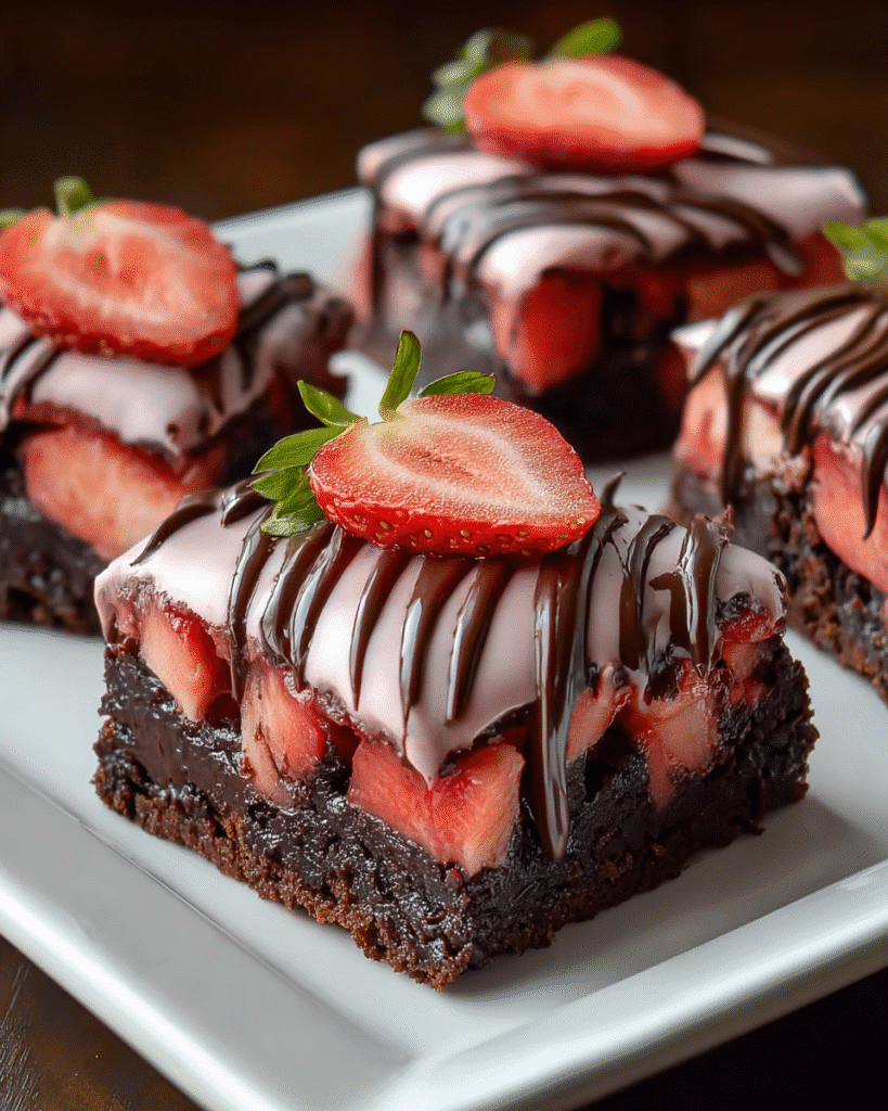 How Chocolate Covered Strawberry Brownies Steal the Show