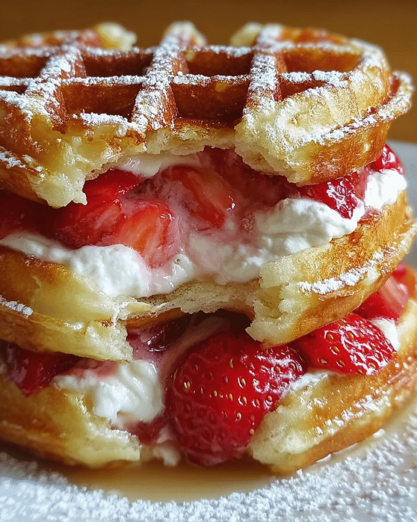 Strawberry Shortcake Waffle Stacks: 5 Drool-Worthy Ways to Indulge